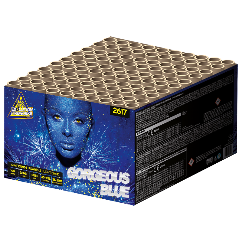 Gorgeous Blue 100 shots 25mm